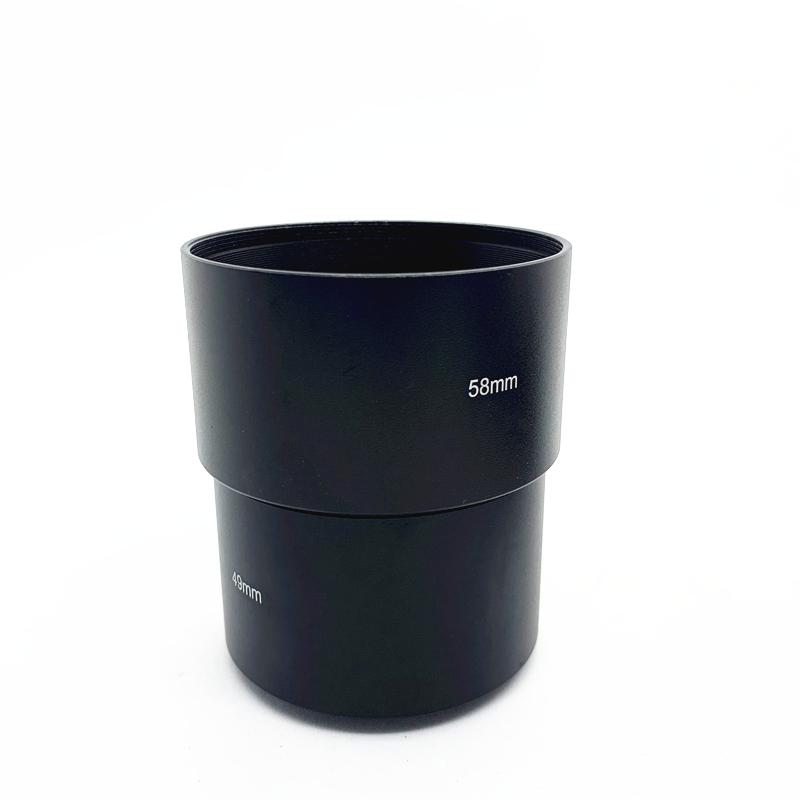 Длинная металлическая БЛЕНДА 40.5мм 46мм 49мм 52мм 55мм 58мм 62мм 67мм 72мм 77мм для объектива камеры Canon Nikon Sony для Olympus Fujifilm