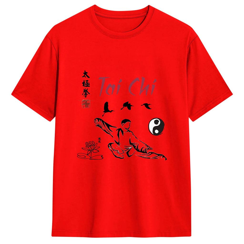 Awesome Tai Chi Tshirts For Unisex Crew Neck 100 Cotton T Shirt Short Sleeve Tees Gift Idea Clothes