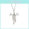 Gothic Vampire Bloodsucker Pendant Chain With Wing Design For Cosplay Costumes