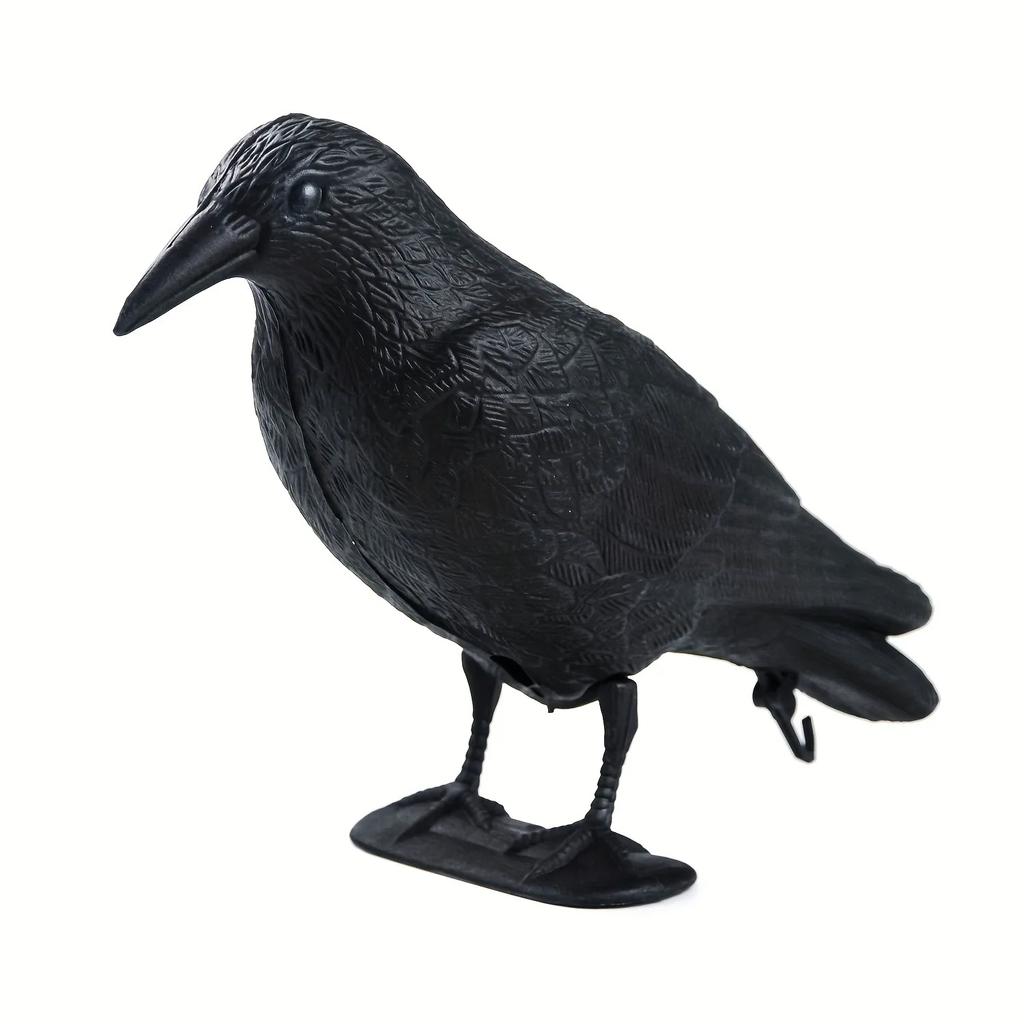 Simulation Black Raven Bird Crow Natural Prop Scary Pest Repellent Control Pigeon Repellent Raven Decoration Party Supplies
