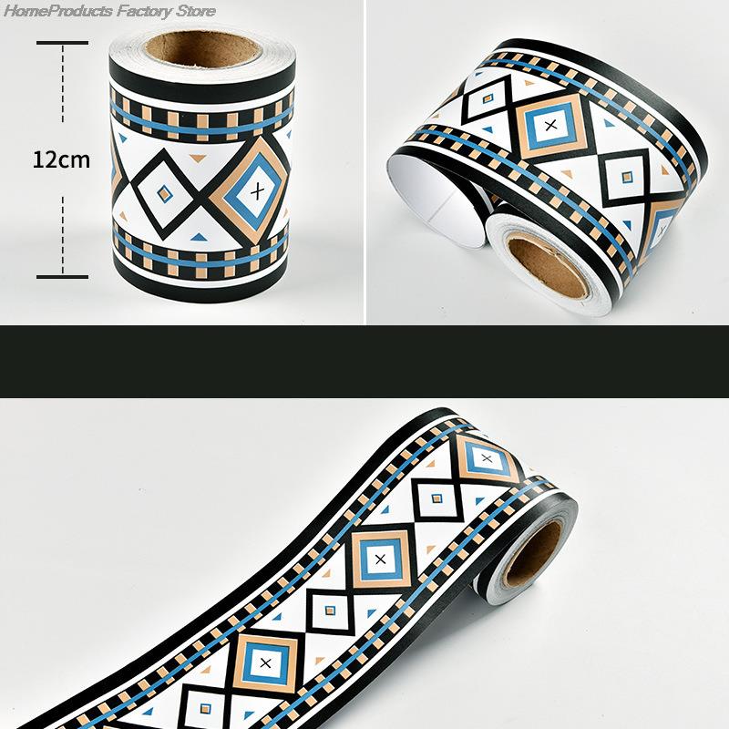 10M ПВХ водонепроницаемый пояс самоклеящийся плинтус поясной линии обои декор гостиной виниловые настенные наклейки на стену