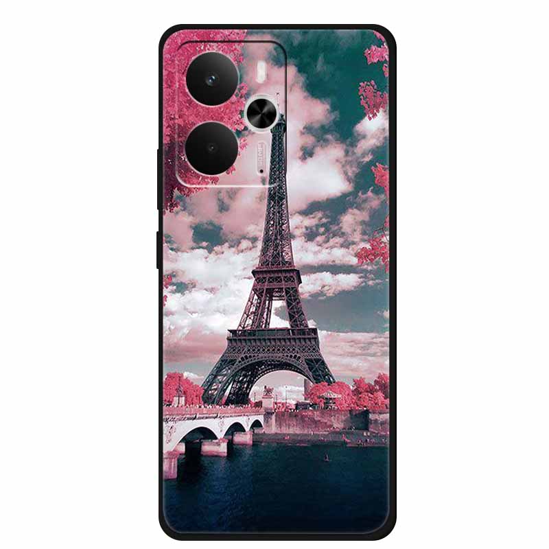 For Realme 14 Case Soft TPU Black Silicone Cover for Realme 14 5G Global RMX5070Soft Case Shockproof Cover RMX5070 Oppo Realme14
