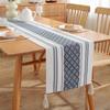 Modern Minimalist Japanese Cotton Woven Jacquard Table Runner Couch Cover Bed Throw