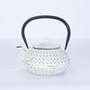 Iron Teapot, Nanbu Ironware, White Kettle, Stylish Enamel, with Tea Strainer, White Kettle, Induction Cooktop Compatible, Cast Iron, Tea Ceremony