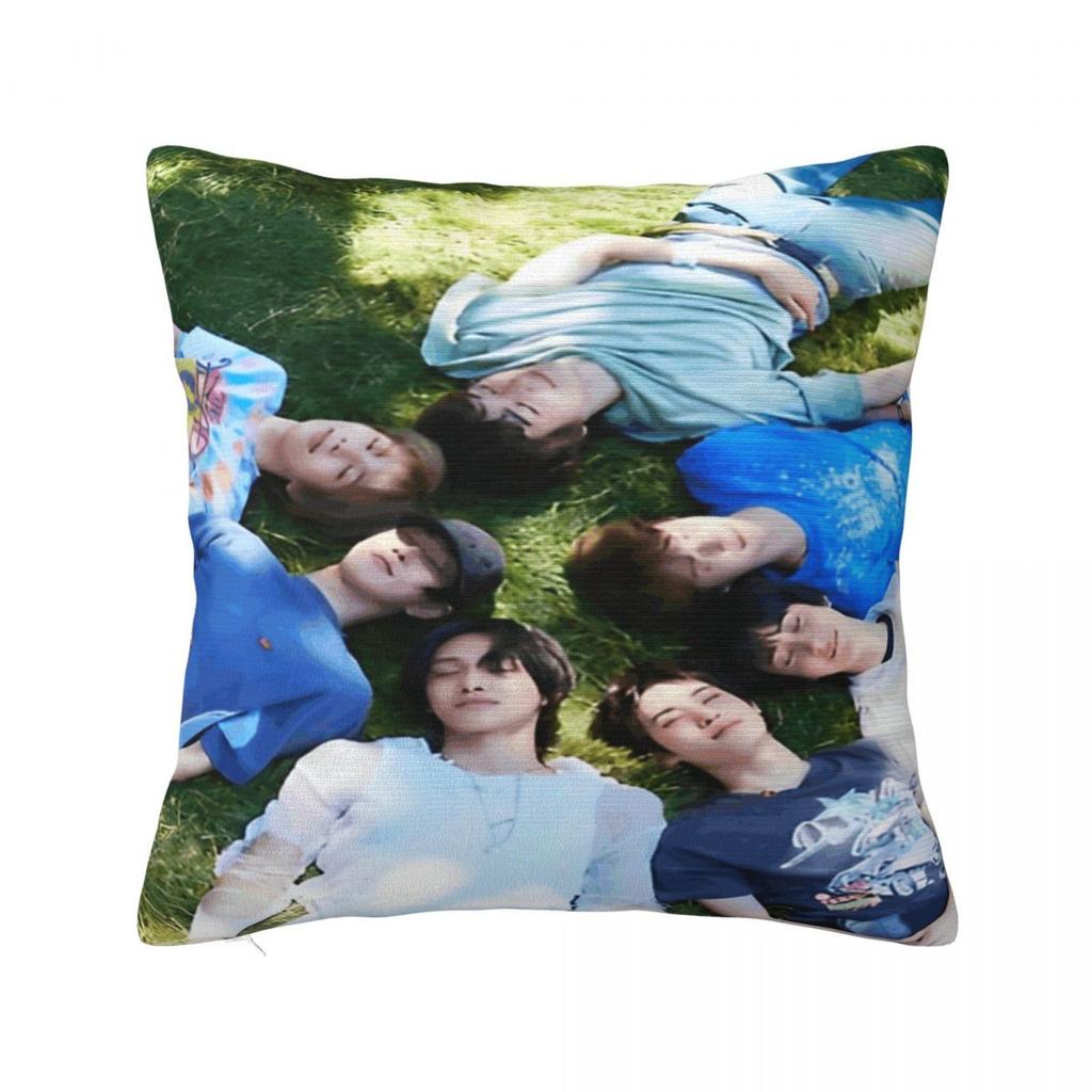 Sofa Decor Riize Kpop Style Idol Boy Group Pillowcase Accessories Pillow Cover Square Multi Size