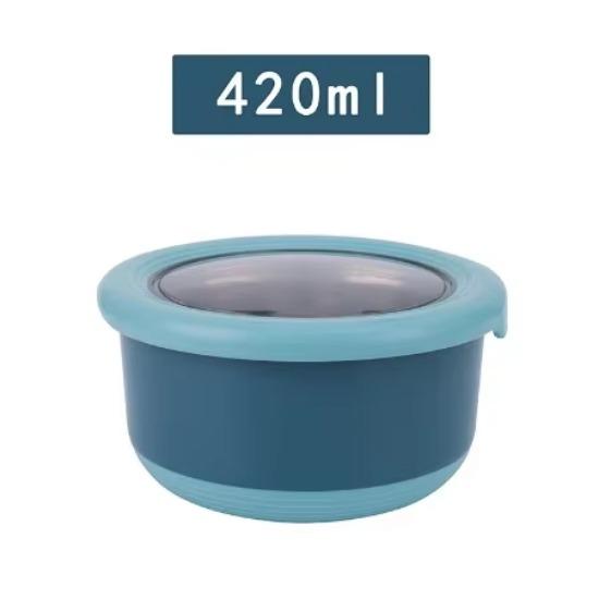 Коробка для хранения свежих продуктов из нержавеющей стали, герметичная миска для еды, не допускающая ожогов, с крышкой, кухонная герметичная миска для еды, коробка для хранения свежих продуктов