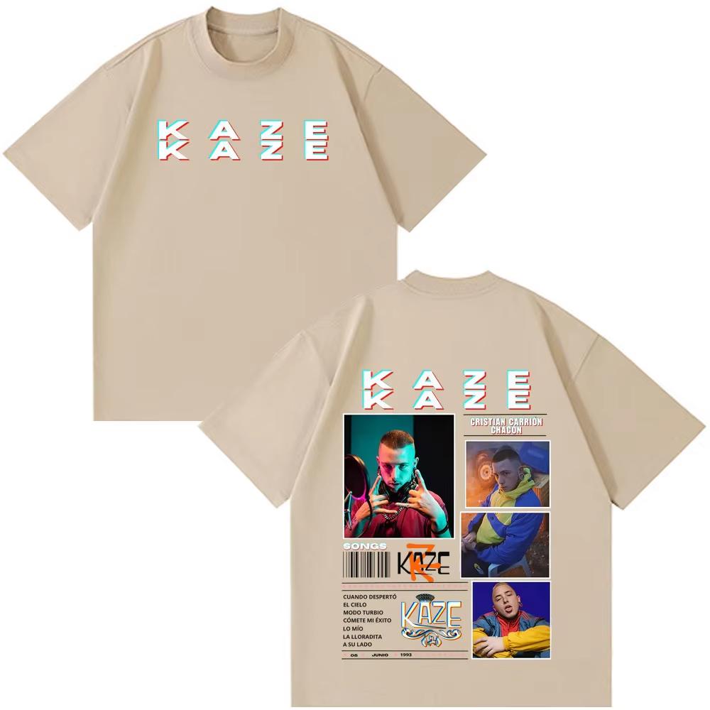 Rapper Kaze R New Fashion Album Printed Tshirt Unisex Women Casual Tshirt Shortsleeved Cotton Hiphop Punk Oversized Tshirt Top