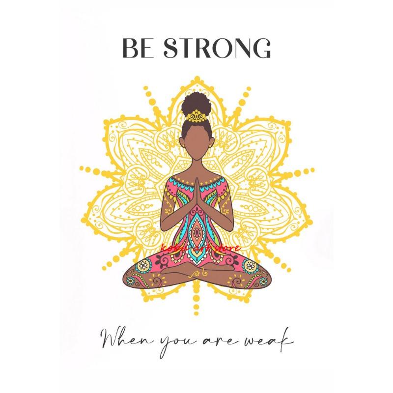 Семь чакр Йога Медитация Рейки Постер Позитивные Вдохновляющие Цитаты Печать на Холсте Настенное Искусство Картина Студия Йоги Домашний Декор