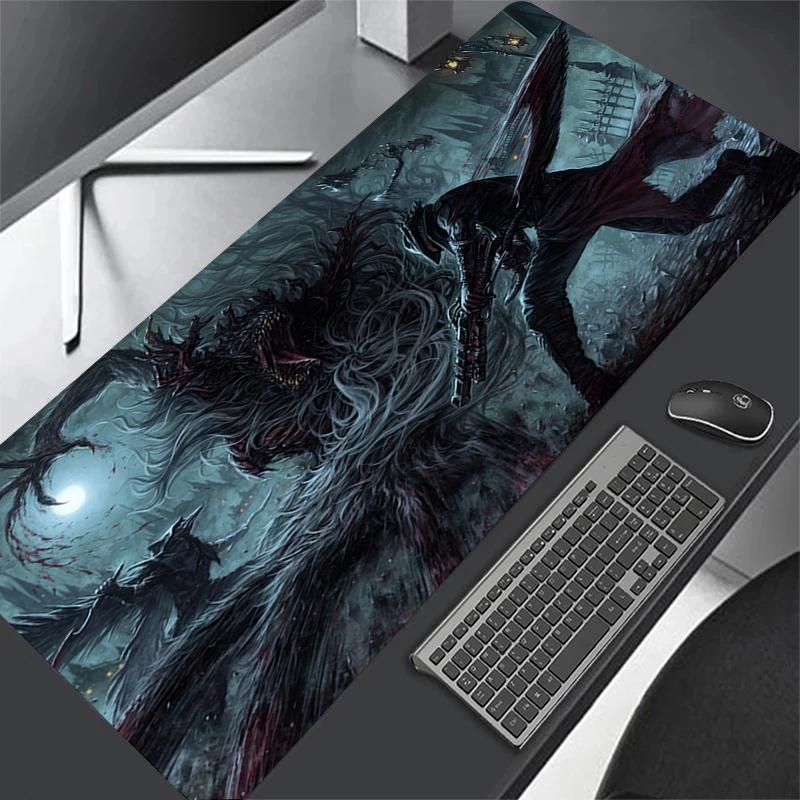 XXL Компьютерная Аниме Bloodborne Геймер XL Коврик для стола Большой Размер Игровой Коврик для мыши Ковер для клавиатуры ПК Оверлок Стол Коврик для мыши x