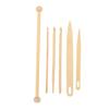 6Pcs Wood Hand Loom Stick Set Wood Weaving Crochet Needle Rod Tapestry Weaving Tools for DIY Gift