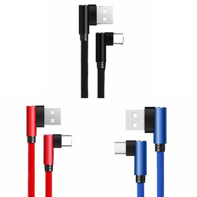 Двойной коленчатый кабель передачи данных типа C USB C USB C зарядный провод Коленный кабель типа C Передача данных