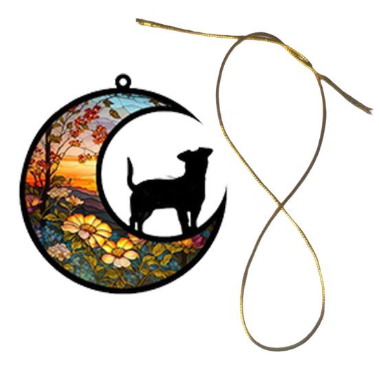 Мемориал для собаки «Ловец солнца» со шнурком, персонализированный ручной работы, подвесной кулон «Ловец солнца», посвященный потере питомца, подарок сочувствия