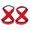 2Pcs Padded Figure 8 Straps Deadlift Weight Lifting Wrist Straps Anti-Slip Sport Fitness Power Lifters Workout Pull-Ups Straps