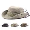 Outdoor Bucket Hat Women Men Summer Breathable Panama Cap Cotton Jungle Fishing Mesh Hat Hiking Beach Sun Protector Caps For Men's