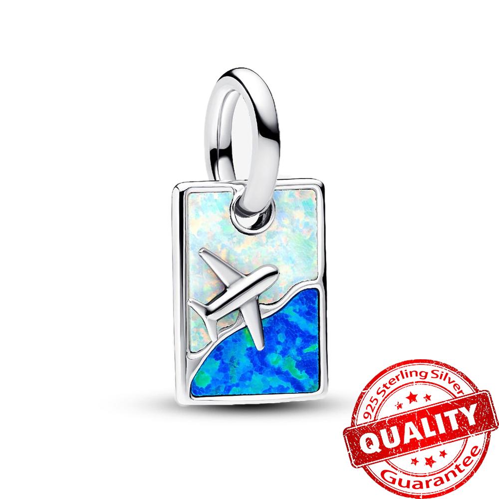 Медные бусины-морские звезды и подвеска-шарм в виде бабочки и стрекозы, подходят для браслета-змейки, бутикового ожерелья, синяя подвеска, подарок