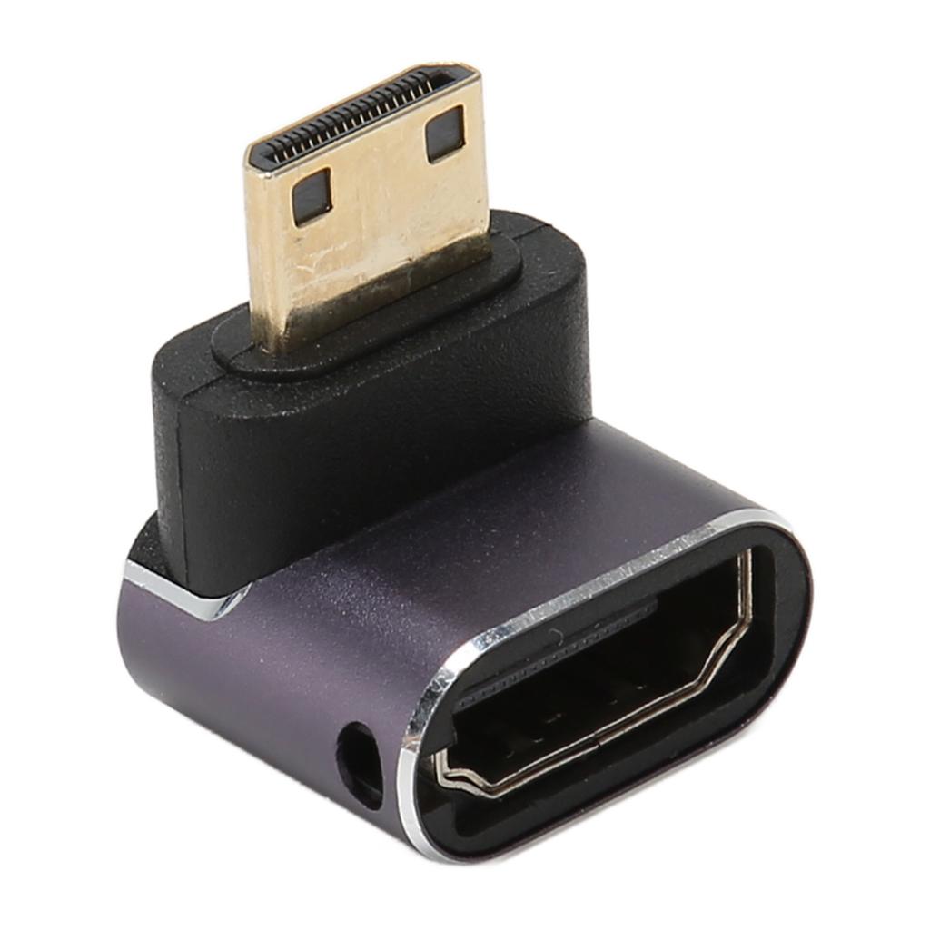 Mini HD Multimedia Interface Adapter Male To Female 8K 48Gbps Aluminum Alloy Shell Adapter with LED Lamp for Office