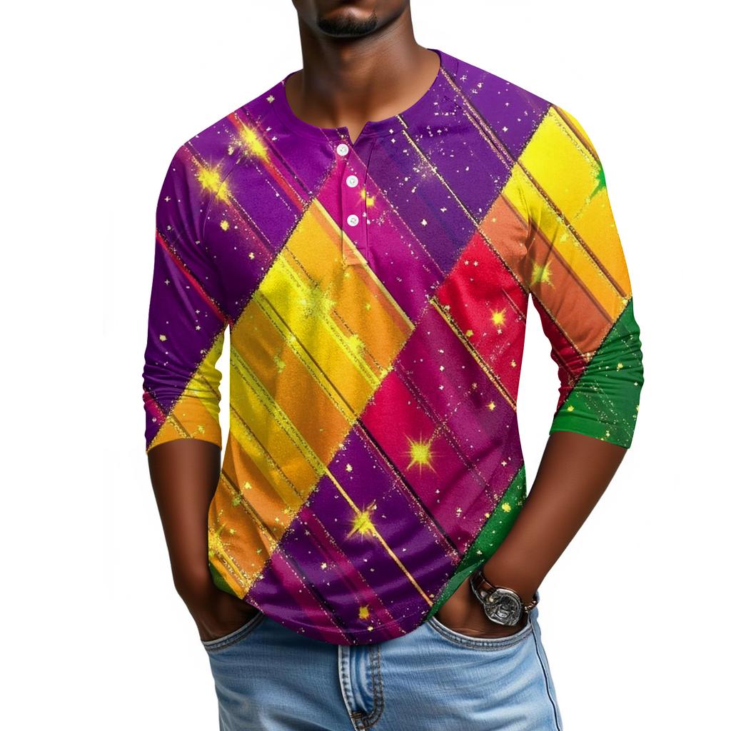 Мужской топ с рукавом реглан и рукавом три четверти