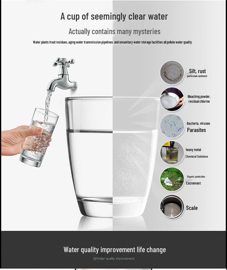 Wall-Mounted 4-Stage RO Reverse Osmosis Water Purifier with Heating for Direct Drinking