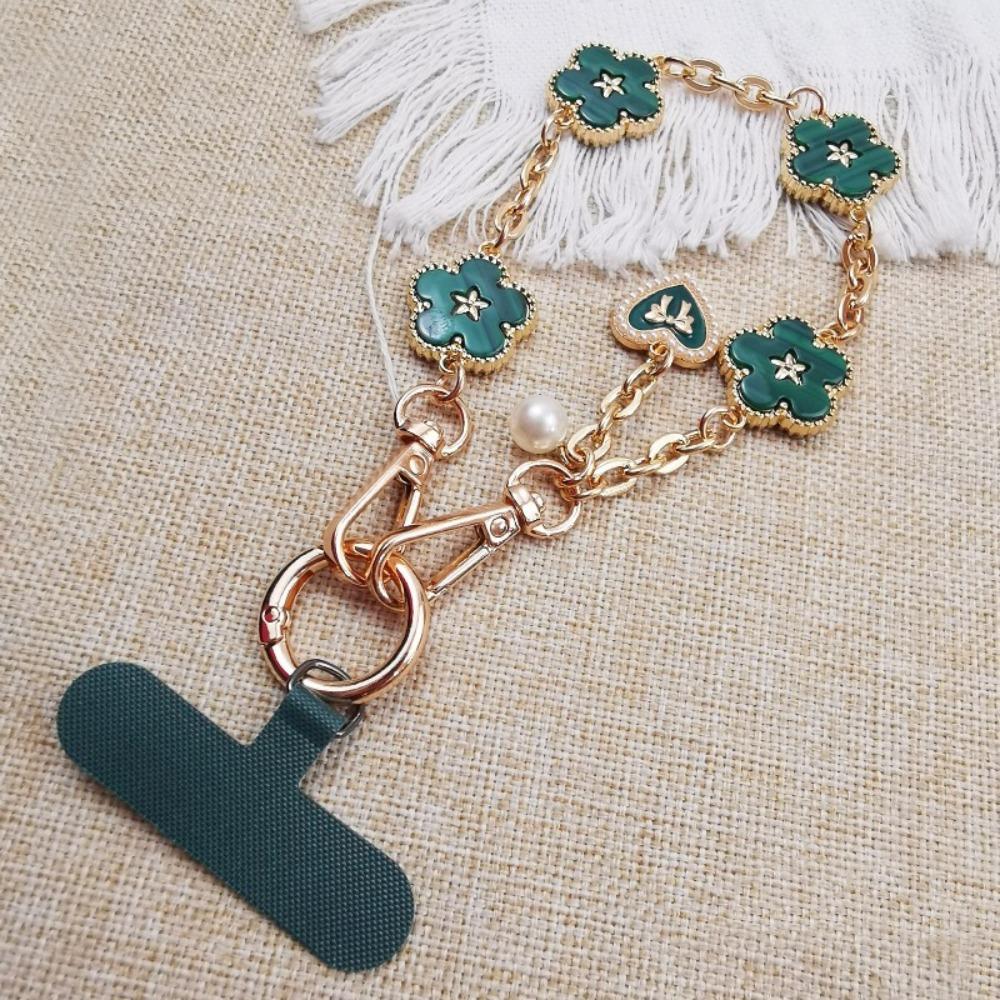 Flower Mobile Phone Strap Metal Chain Mobile Phone Lanyard Cell Phone Chain Women/Lady/Girl