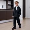 Стильный комплект блейзера для мальчиков, повседневные блейзеры, пиджаки, брюки, комплект из 2 предметов, школьные костюмы для выступлений, подростков, детей, наряды для свадебных вечеринок