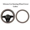 Soft Silicone Steering Wheel Cover Wear-resistant Tire Pattern Car Accessories Auto Protective Decoration Steering Wheel Cover