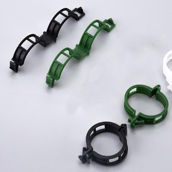 50/100 шт. зажимы для растений, простые в использовании пластиковые зажимы для поддержки растений, прозрачные зажимы для томатов, полый дизайн, зажим для поддержки стебля