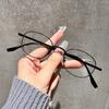 Women's Small Frame Gold Silk Glasses Artistic Fairy Style Anti-Blue Light Glasses