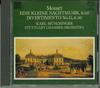 CD KARL MUNCHINGER, STUTTGART CHAMBER  - Mozart Eine Kleine Nachtmusik, K.52 K33Y156 SEVEN SEAS 1984 Japan Classical Used