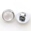 10PCS Gemstone Shank Buttons 11mm Round Metal Glossy Gem Buttons Woman Skirt Coat Buttons Multiple Colors