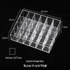 Прозрачный органайзер для помады и лака для ногтей с многоячеечным хранением