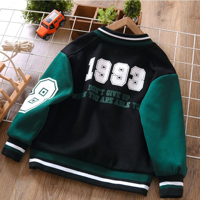 Children's Clothing Boys' Jackets Baseball Uniforms Spring and Autumn Models Middle and Large Children's Tops Children's Jackets Sports Leisure Trend