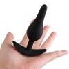 Cheerful Anal Plug Lightweight Fast Adaptation Black Prostate Massager Butt Stimulator Plug for Bedroom