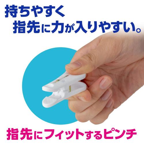 Daiya Fit Pinch neo Clothespins, 10-Pack, 3.6cm Wide x 5.8cm Long x 2cm Thick, Large Handles for Easy Finger Pressure, Non-Slip, Snake Mark Resistant,