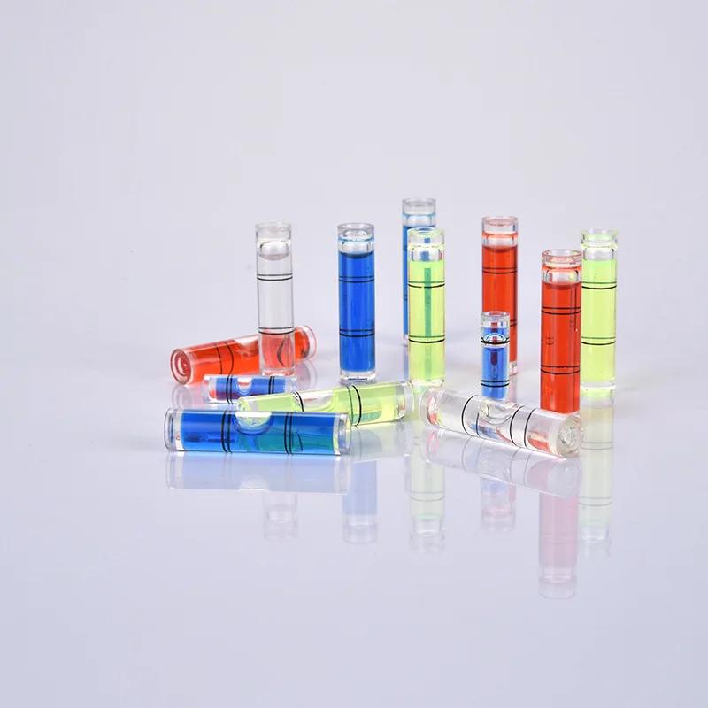 100 шт. цилиндрический пузырьковый уровень зеленый водный спиртовой уровень измерительный прибор диагностический прибор для измерения падения уровня Nivel Burbuja