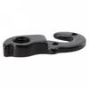 With 2 X Screw Bicycle Tail Hook Accessories Aluminum Alloy Bicycle Black