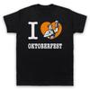 I Love Oktoberfest German Beer Festival Bavarian Hall Mens And Womens T-Shirt