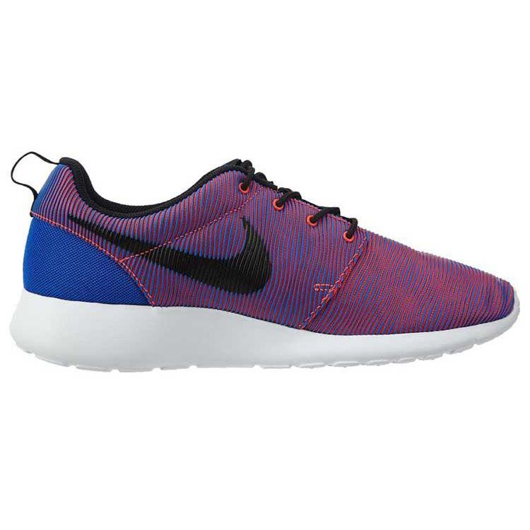 Nike Roshe One Premium Plus Сине-Черные Мужские Кроссовки Черно-Яркие 807611-407