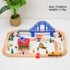 Деревянный поезд Rail City Blue Bridge Apron Scene Set Railway Electric Train подходит для всех марок деревянных игрушек Rail Pd68