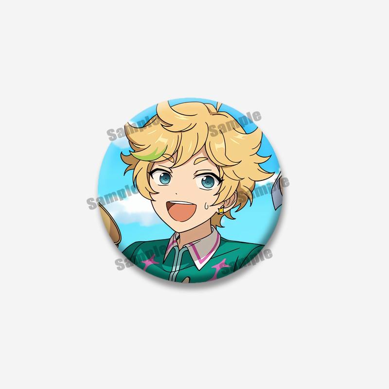 Game Peripheral Ensemble Stars Coin Brooch Cute Hakaze Kaoru Yuzuru Lapel Pins Creative Cartoon Badge Accessories Jewelry Gifts