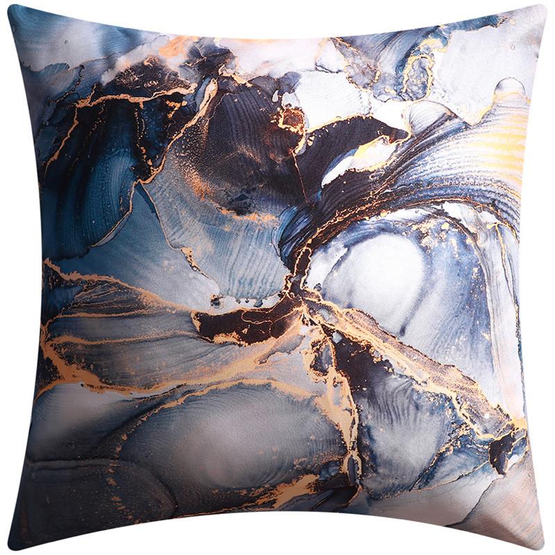 45x45 см Абстрактный дизайн с чернилами в стиле Fluid Art Наволочка для диванной подушки Современный декор гостиной