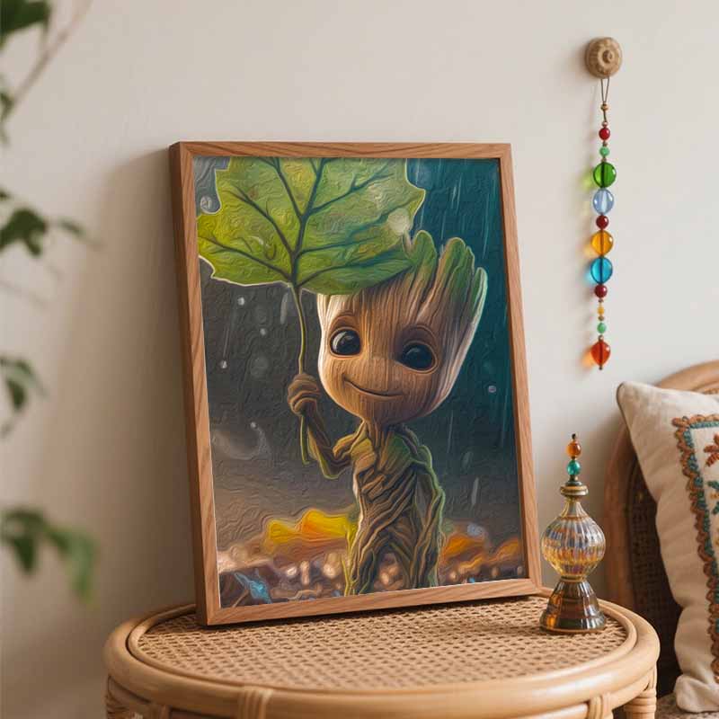 Disney Groot digital oil painting art kit DIY handmade home decoration gift