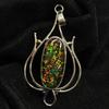 Natural Opal Pendant 36 ct Oval 925 Sterling Silver October Birthstone for Gem Collections