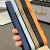 Магнитный защитный чехол для iPhone 17 Pro Max, двухцветный, с ощущением кожи и большим матовым окном