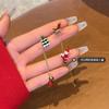 Asymmetric Long Tassel Earrings for Women Trendy Climbing Santa Claus Snowflake Pendant Earrings Christmas New Year Jewelry Gift