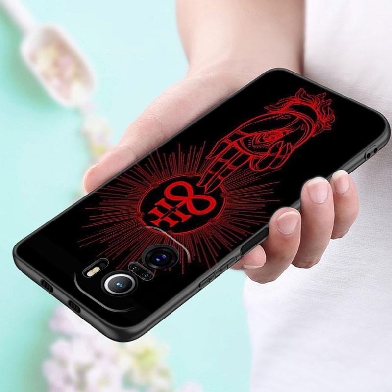 Demonic Satanic Scary Skull Phone Case For Xiaomi POCO F2 F3 M2 M3 M4 X3 X4 Pro NFC F4 GT 5G F1 X2 C3 C31 C40 M5S Black Cover