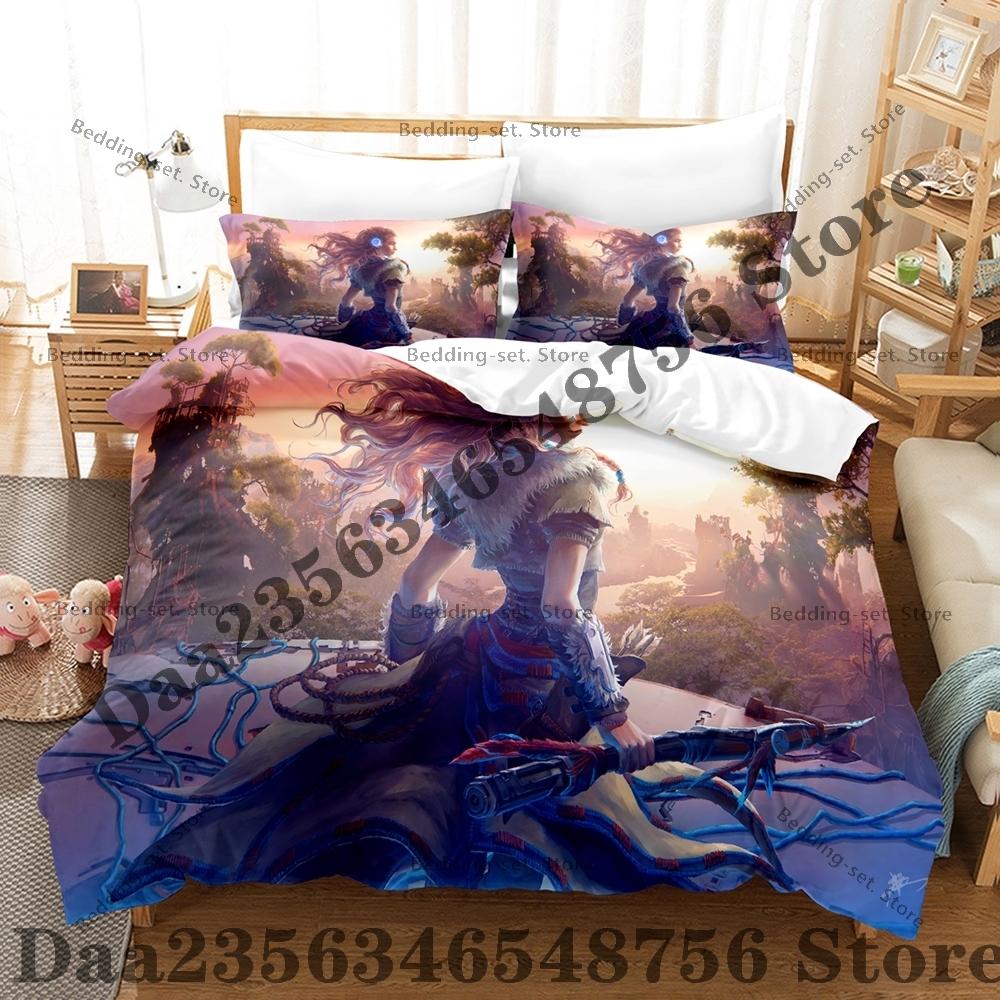 Cool Game Kpop Aloy Bedding Set Single Twin Three Piece Bedding Set - Luxury Comforter Set with Queen King Size Including pillow