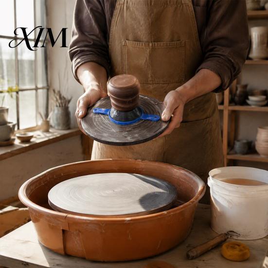 Clay Pottery Wheel Parts Trimming Bat System for Wheel, Tool, 3.5Inch 4Inch Ceramic Inserts 5Inch, 3D Printed Fixing Rim Shaper Tool Studios
