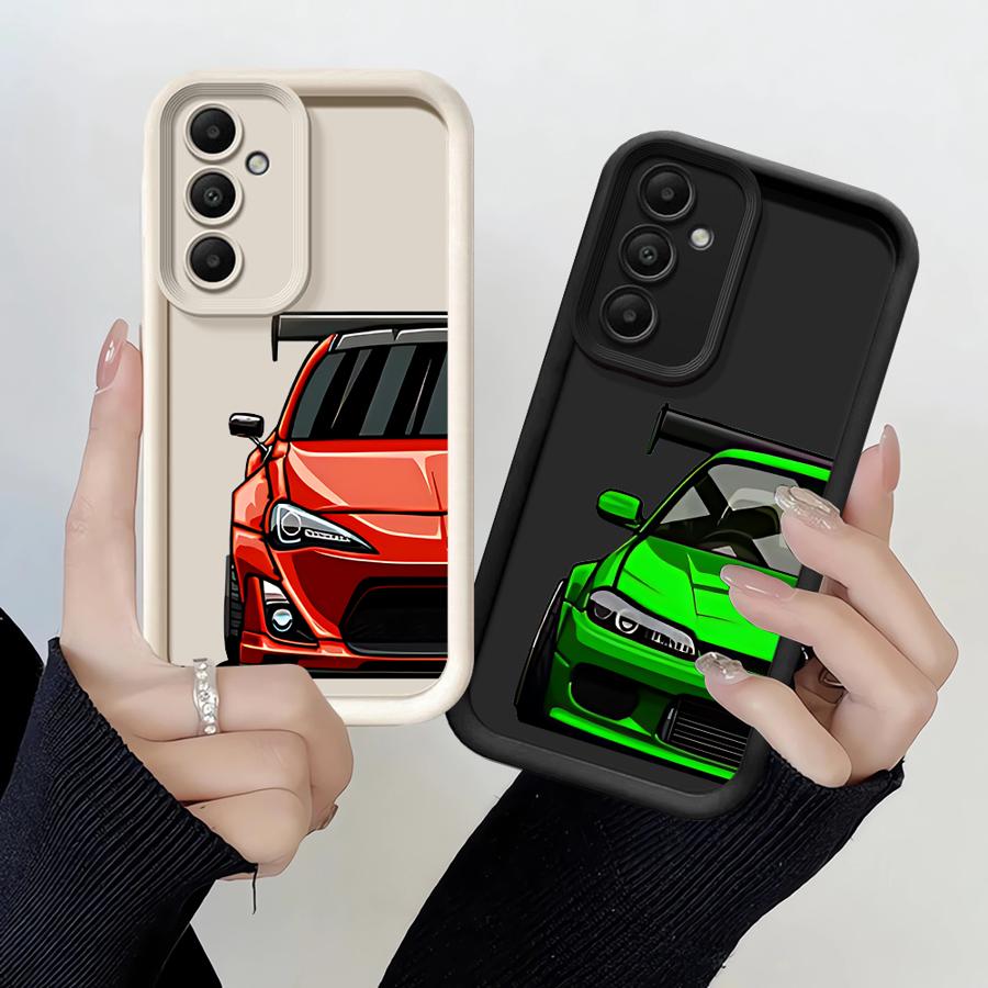 Япония JDM Спортивные Автомобили Мягкий Чехол для Телефона для Samsung Galaxy A15 A13 A50 A05 A20 A12 A06 A03s A04e A05s A11 A16