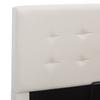 Storage Bed Hydraulic White Faux Leather 160*200 cm