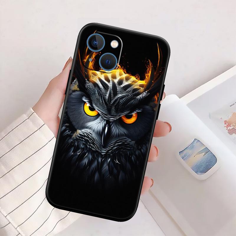 RP13 Cartoon Art Owl Phone Case for Samsung Galaxy S20 S21 S22 Ultra FE + Plus A21S A22 A24 A25 A26 A30 A30S A31